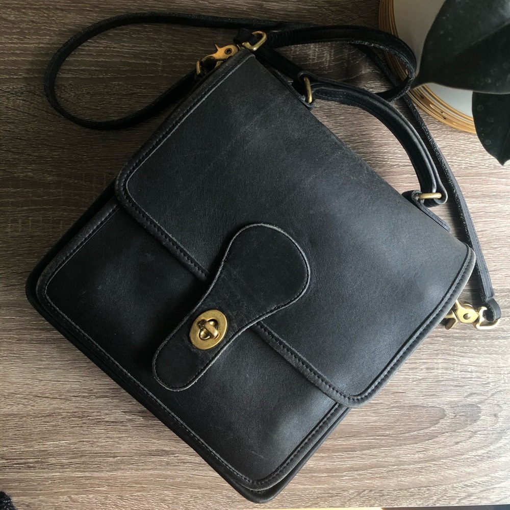Vintage Coach - Willis Station Bag (black)